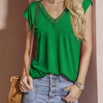 Nadorine Women's Sleeveless Elegant Summer Tee Shirts