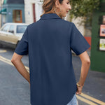 Nadorine Blouse Women's Casual Short Sleeve Shirt (DE Only)
