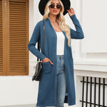 Nadorine Women's Long Cardigans Sweater Lightweight Duster Coat