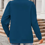 Nadorine Tunic Tops for Women Casual Crew Neck Pullover