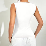 Nadorine Going Out Tops Slim Fit Sleeveless Crop Tank Tops