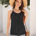 Nadorine Tank Top Damen Sommer Neckholder Oberteile (DE Only)