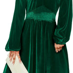 Nadorine Women's Elegant Velvet Dress Winter Dress (DE Only)