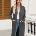 Nadorine Women's Long Cardigans Sweater Lightweight Duster Coat