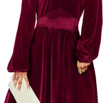 Nadorine Women's Elegant Velvet Dress Winter Dress (DE Only)
