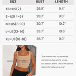 Nadorine Square Neck Sleeveless Crop Tops
