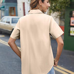 Nadorine Blouse Women's Casual Short Sleeve Shirt (DE Only)