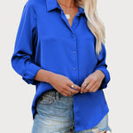 Nadorine Blouses for Women Silk Button Down Shirts