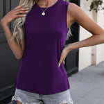 Nadorine 2 Pack Casual Crewneck Sleeveless T Shirts