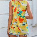Nadorine Women V Neck Lace Tank Tops