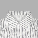Long Sleeves Loose Buttoned Split-Side Striped Lapel Maxi Dresses Shirt Dress