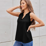 Zeagoo Womens Tank Tops Sleeveless V Neck 2024 Basic Summer Casual Fashion Blouses Shirt