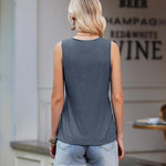 Zeagoo Women's Tank Top Sleeveless Tops V-Neck Blouse (DE Only)