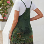Nadorine Casual Beach Dress Adjustable Strap Floral Boho Sundress