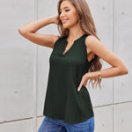 Zeagoo Womens Tank Tops Sleeveless V Neck 2024 Basic Summer Casual Fashion Blouses Shirt
