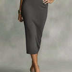 Women's Minimalist Knitted Lightweight Button-down Collared Midi Dress With Cap Sleeves