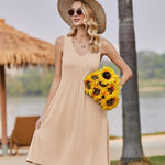 Zeagoo Women's Summer Dress Sleeveless Beach Dress (DE Only)