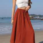 Nadorine Skirt Long Elegant Skirts High Waist Maxi Skirt (DE Only)