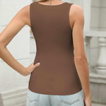 Zeagoo Womens Ribbed Tank Tops V Neck Slim Fit Knit Shirts