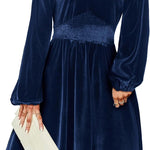 Nadorine Women's Elegant Velvet Dress Winter Dress (DE Only)