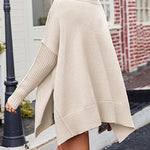 Ribbed V-Neck Oversize Sweater