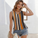 Nadorine Tank Tops V Neck Casual Side Ruched Drawstring Shirts