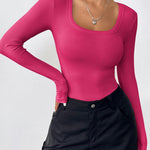 Nadorine Women's Long Sleeve Scoop Neck Shirts