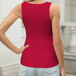 Zeagoo Womens Ribbed Tank Tops V Neck Slim Fit Knit Shirts