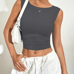 Nadorine Going Out Tops Slim Fit Sleeveless Crop Tank Tops