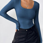 Nadorine Women's Long Sleeve Scoop Neck Shirts