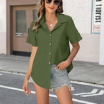 Nadorine Blouse Women's Casual Short Sleeve Shirt (DE Only)
