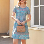 Nadorine T-Shirt Dress Women's Summer Light Airy Beach Dress (DE Only)
