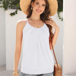 Nadorine Tank Top Damen Sommer Neckholder Oberteile (DE Only)