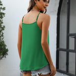 Zeagoo Womens Halter Neck Tank Tops Sleeveless Pleated Tops