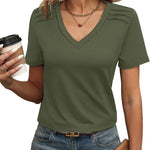 Nadorine Blouse Women's Elegant Pleated Tops (DE Only)