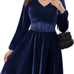 Zeagoo Women's Velvet Dress, Elegant Ball Dresses