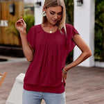 Nadorine Women's Blouse Batwing Blouse Shirts (DE Only)