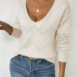 Nadorine Women's Knitted Jumper Elegant Pullover (DE Only)