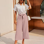 Zeagoo Women's Trousers Casual Wide Straight Cut Suit Trousers (DE Only)