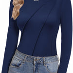 Nadorine Women's Long Sleeve Shirt Turtleneck Shirt (DE Only)