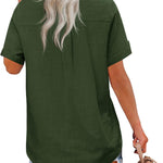 Nadorine Blouse Shirt Blouse Short Sleeve 100% Cotton Shirts (DE Only)