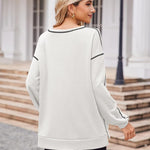 Nadorine Women's Oversized Sweatshirts Hoodies Side Zipper Pullover