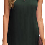 Zeagoo Womens Tank Tops Sleeveless V Neck 2024 Basic Summer Casual Fashion Blouses Shirt
