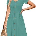 Nadorine Summer Dress Women's Short Sleeve Dresses (DE Only)