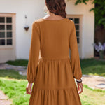 Nadorine Women's Long-Sleeve V-Neck Winter Dress (DE Only)
