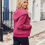 Zeagoo Womens Corduroy Knit Hoodies Zip Up Shirt Jacket