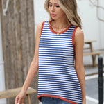 Nadorine Sweater Vest Women Crew Neck Sleeveless Tank Tops