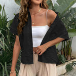 Nadorine Blouse Shirt Blouse Short Sleeve 100% Cotton Shirts (DE Only)