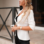 Nadorine Women's Blazer Elegant 3/4 Sleeve Long Blazer (DE Only)