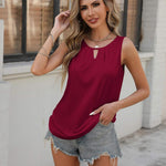 Nadorine Tank Tops Loose Fit Basic Shirts